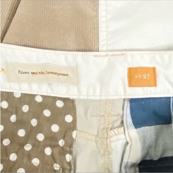 PILCRO AND THE LETTERPRESS - ANTHROPOLOGIE Patchwork Mini Skirt 27 - Picture 6 of 8